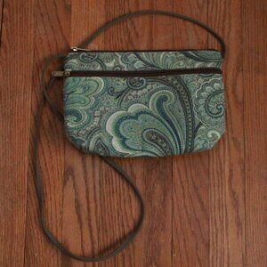 Danny K. Paisley Print Crossbody Bag